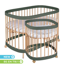 Load image into Gallery viewer, Tweeto 7 in 1 Baby Cot Forest Lights Multifunctional