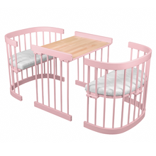 Load image into Gallery viewer, Tweeto 7 in 1 Baby Cot Rose Multifunctional