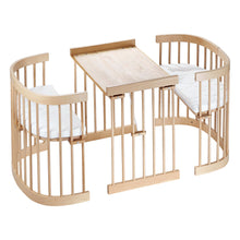Load image into Gallery viewer, Tweeto 7 in 1 Baby Cot Natural Multifunctional