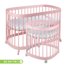 Load image into Gallery viewer, Tweeto 7 in 1 Baby Cot Rose Multifunctional