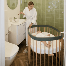 Load image into Gallery viewer, Tweeto 7 in 1 Baby Cot Forest Lights Multifunctional