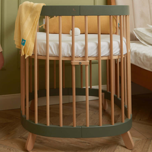 Load image into Gallery viewer, Tweeto 7 in 1 Baby Cot Forest Lights Multifunctional