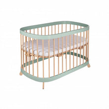 Load image into Gallery viewer, Tweeto 7 in 1 Baby Cot Eucalyptus/Natural Multifunctional