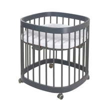Load 3D model into Gallery viewer, Tweeto 7 in 1 Baby Cot Gray Multifunctional