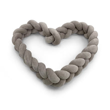 Load image into Gallery viewer, Braided Protective Velour Bumper Grey
