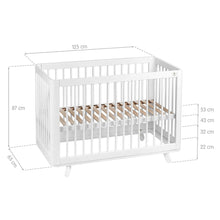 Load image into Gallery viewer, Tweeto Kube 3in1 Baby Cot White