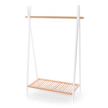 Load image into Gallery viewer, Clothes Rail Rack White/Natural