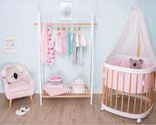 Load image into Gallery viewer, Clothes Rail Rack White/Natural