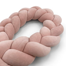 Load image into Gallery viewer, Braided Protective Velour Bumper Pink