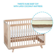 Load image into Gallery viewer, Tweeto Kube 3in1 Baby Cot Natural