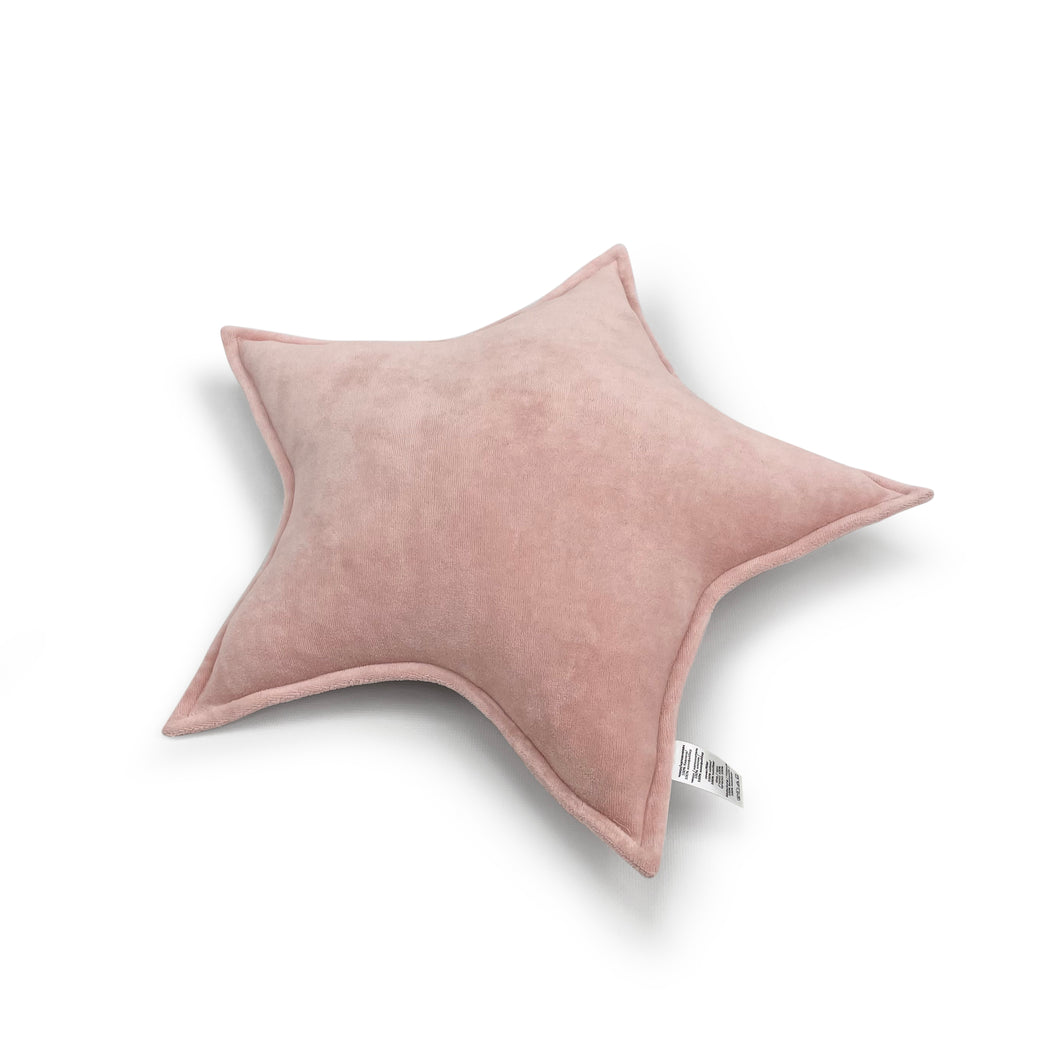 Star Protective Cot Velour Pillow Pink