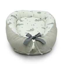 Load image into Gallery viewer, Waffle Cocoon Baby Nest Sky
