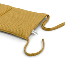 Load image into Gallery viewer, Quilted waffle cot protective bumper mustard yellow