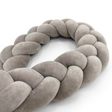 Load image into Gallery viewer, Braided Protective Velour Bumper Grey