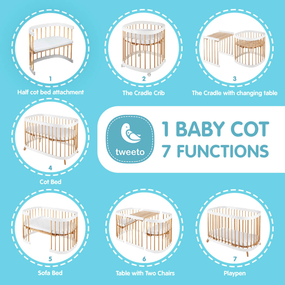 Multifunctional baby clearance crib