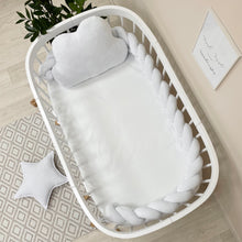 Load image into Gallery viewer, Braided Protective Velour Bumper White
