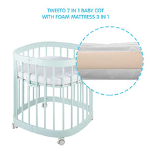 Load image into Gallery viewer, Tweeto 7 in 1 Baby Cot Tiffany Multifunctional