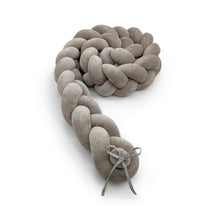 Load image into Gallery viewer, Braided Protective Velour Bumper Grey