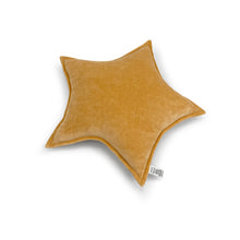 Load image into Gallery viewer, Star Protective Cot Velour Pillow Mustard Yellow
