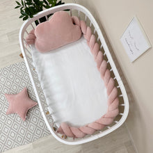 Load image into Gallery viewer, Braided Protective Velour Bumper Pink
