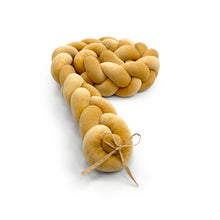 Load image into Gallery viewer, Braided Protective Velour Bumper Mustard Yellow
