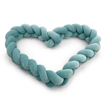Load image into Gallery viewer, Braided Protective Velour Bumper Mint