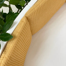 Load image into Gallery viewer, Quilted waffle cot protective bumper mustard yellow