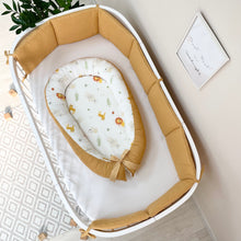 Load image into Gallery viewer, Quilted waffle cot protective bumper mustard yellow