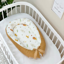 Load image into Gallery viewer, Waffle Cocoon Baby Nest Safari