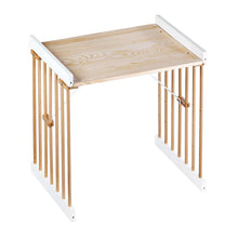 Load image into Gallery viewer, Tweeto 7 in 1 Baby Cot White/Natural Multifunctional