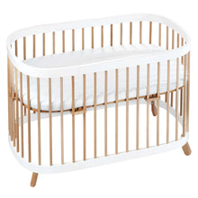 Load image into Gallery viewer, Tweeto 7 in 1 Baby Cot White/Natural Multifunctional