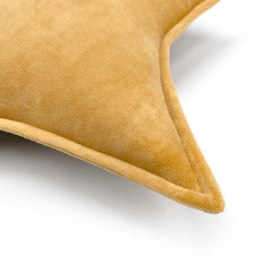 Star Protective Cot Velour Pillow Mustard Yellow