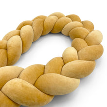 Load image into Gallery viewer, Braided Protective Velour Bumper Mustard Yellow