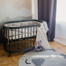 Load image into Gallery viewer, Tweeto 7 in 1 Baby Cot Gray Multifunctional