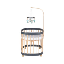 Load image into Gallery viewer, Tweeto 7 in 1 Baby Cot Gray/Natural Multifunctional