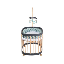 Load image into Gallery viewer, Tweeto 7 in 1 Baby Cot Gray/Natural Multifunctional