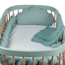 Load image into Gallery viewer, Braided Protective Cot Bumper - Mint