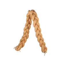 Load image into Gallery viewer, Braided Protective Cot Bumper - mustard yellow