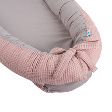 Load image into Gallery viewer, Waffle Baby Cocoon Nest - dusky pink