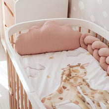 Load image into Gallery viewer, Braided Protective Cot Bumper - dusky pink