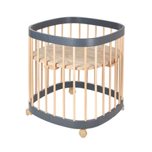 Load image into Gallery viewer, Tweeto 7 in 1 Baby Cot Gray/Natural Multifunctional