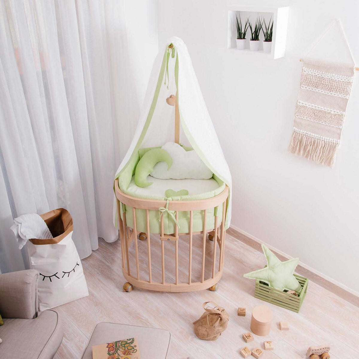 Tweeto 7 in 1 Baby Cot Natural Multifunctional Tweeto.uk