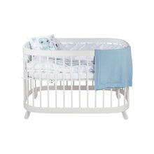 Load image into Gallery viewer, Cot Bed Quilted Protective Bumper White

