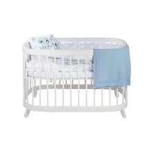 Load image into Gallery viewer, Cot Bed Quilted Protective Bumper White