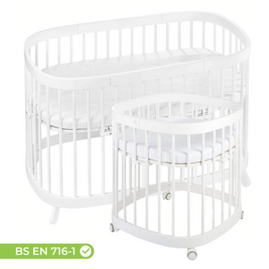 Tweeto 7 in 1 Baby Cot White Multifunctional