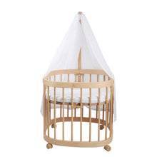 Load image into Gallery viewer, Tweeto Baby Bed Canopy White 100% Linen
