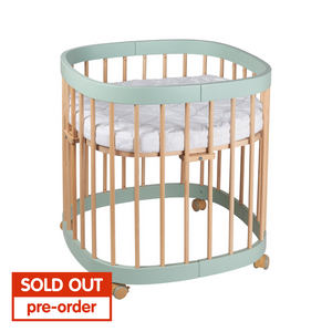 Tweeto 7 in 1 Baby Cot Eucalyptus/Natural Multifunctional