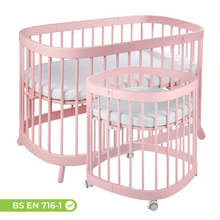 Load image into Gallery viewer, Tweeto 7 in 1 Baby Cot Rose Multifunctional
