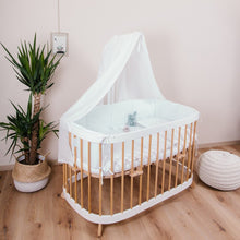 Load image into Gallery viewer, Tweeto Baby Bed Canopy White 100% Linen
