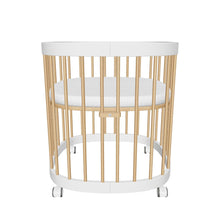 Load 3D model into Gallery viewer, Tweeto 7 in 1 Baby Cot White/Natural Multifunctional
